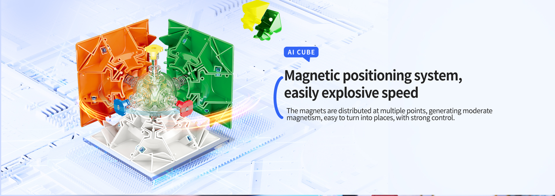 WCU CUBE magnetic positioning system
